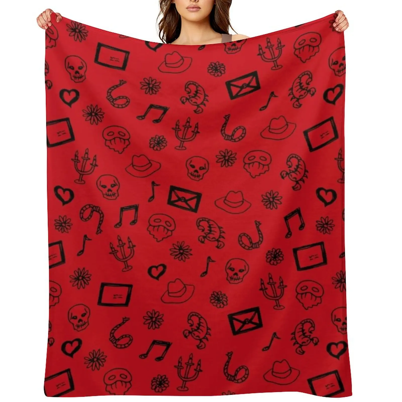 

Doodle Phantom Throw Blanket For Decorative Sofa Blankets For Baby Tourist Bed Blankets