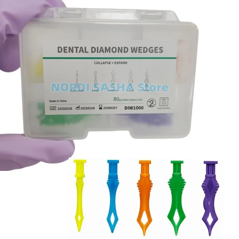 

80 шт./упак. Цветные стоматологические алмазные клинки для расширения и сужения зубных промежутков, секционные матрицы, инструменты для ухода за полостью рта