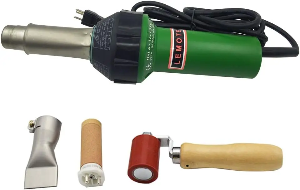 Hot Air Gun Welding Torch 1600W Heat Gun Plastic Welder Roofing Welder Kits