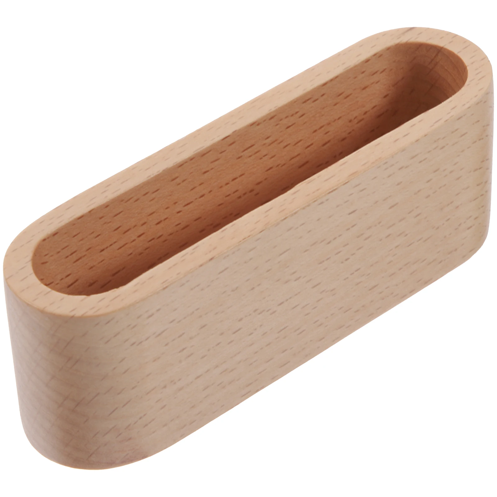 حامل بطاقة العمل المكتبي، صندوق تخزين بطاقات الأسماء الخشبية، رف عرض مستلزمات المكتب لبيئة العمل الاحترافية #3