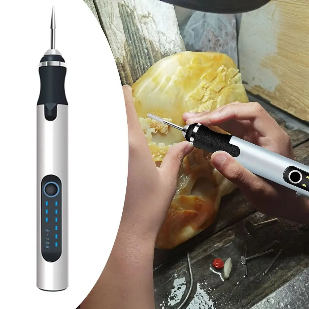 

3 Speed Regulation Engraving Pen Set Rechargeable Fine Carving Electric Polishing Pen Multi-purpose Durable