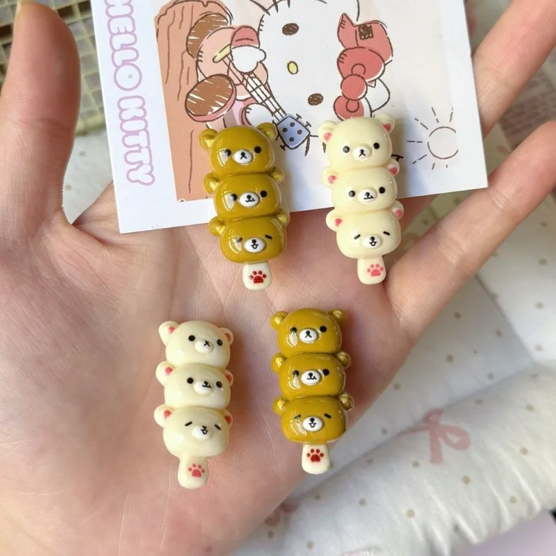 لطيف Rilakkuma دبوس الشعر الكرتون الجانب حافة الانفجارات كليب حلاوة فتاة إكسسوارات الشعر أدوات ماكياج هدية عيد ميلاد أنيمي المحيط