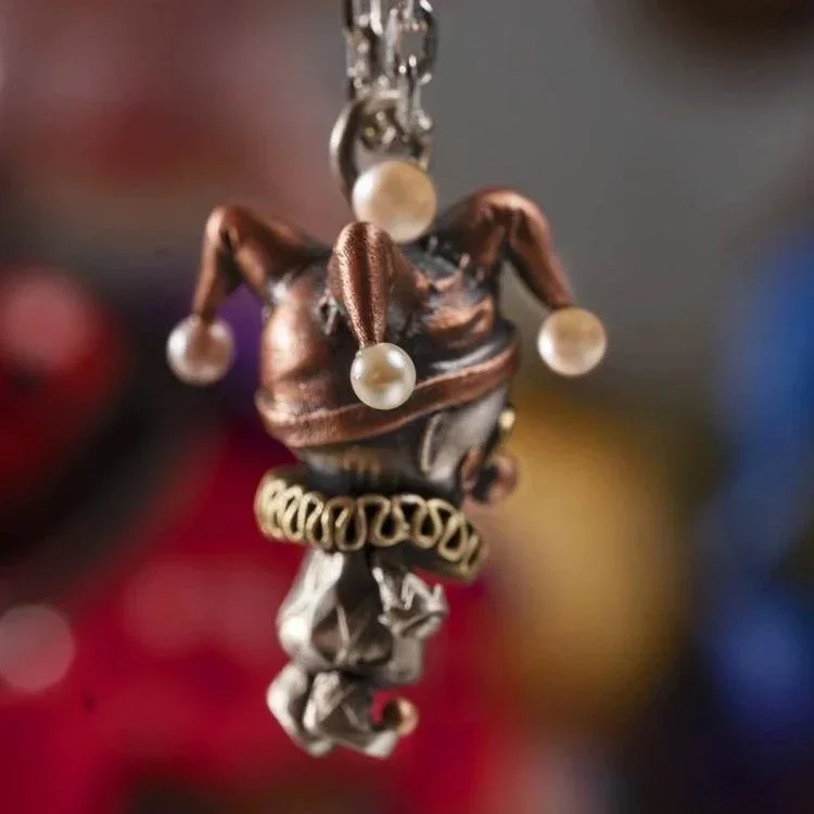 Clown Witch Bean Doll Personalized Retro Fashion Necklace Men's and Women's Pendant Decoration