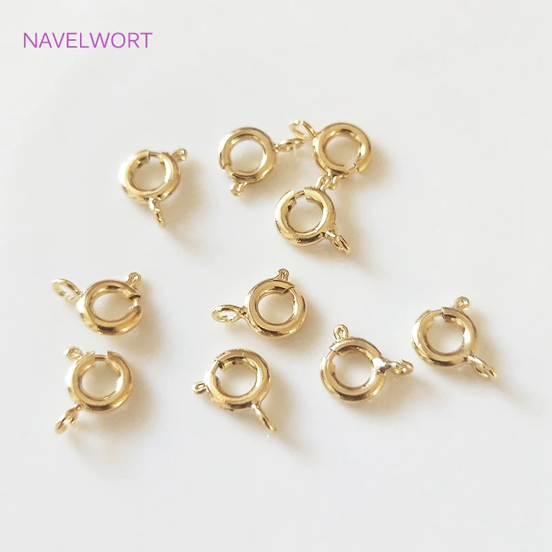 High Quality 10mm/12mm Lobster Clasps 6mm Exquisite Round Spring Clasps,For DIY Jewelry Necklace Bracelet Making Accessories