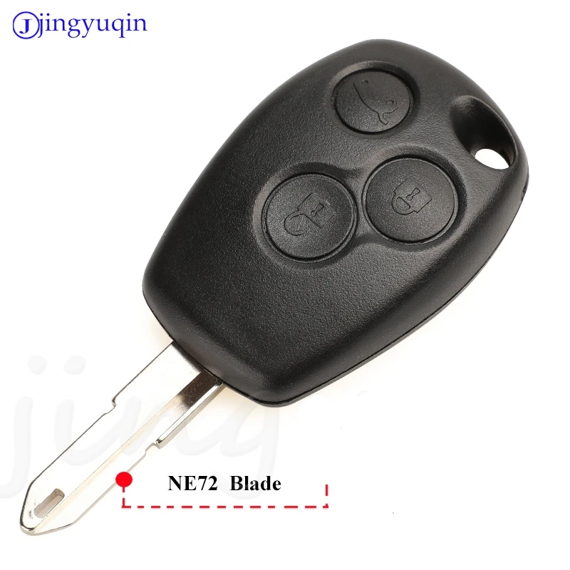 Jingyuqin For Renault Trafic Vivaro Primastar Movano Dacia 433Mhz PCF7947/7946/7952E Chip 3 Buttons Remote Car Key Durable