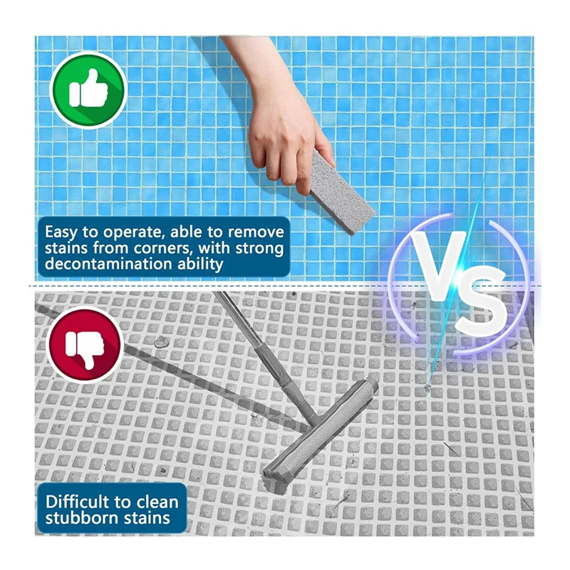 ABSS-20 Pcs Pools Pumice Stone Pool Cleaning Swimming Pumice Pool Tile Stone For Pools & Spa Tile