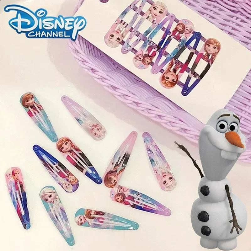 20 unids/lote de pinzas para el pelo de Frozen, bonitos accesorios de Elsa de Anime de Disney para niñas, accesorios de Cosplay, joyería para el cabello, regalos de cumpleaños, suministros para fiestas
