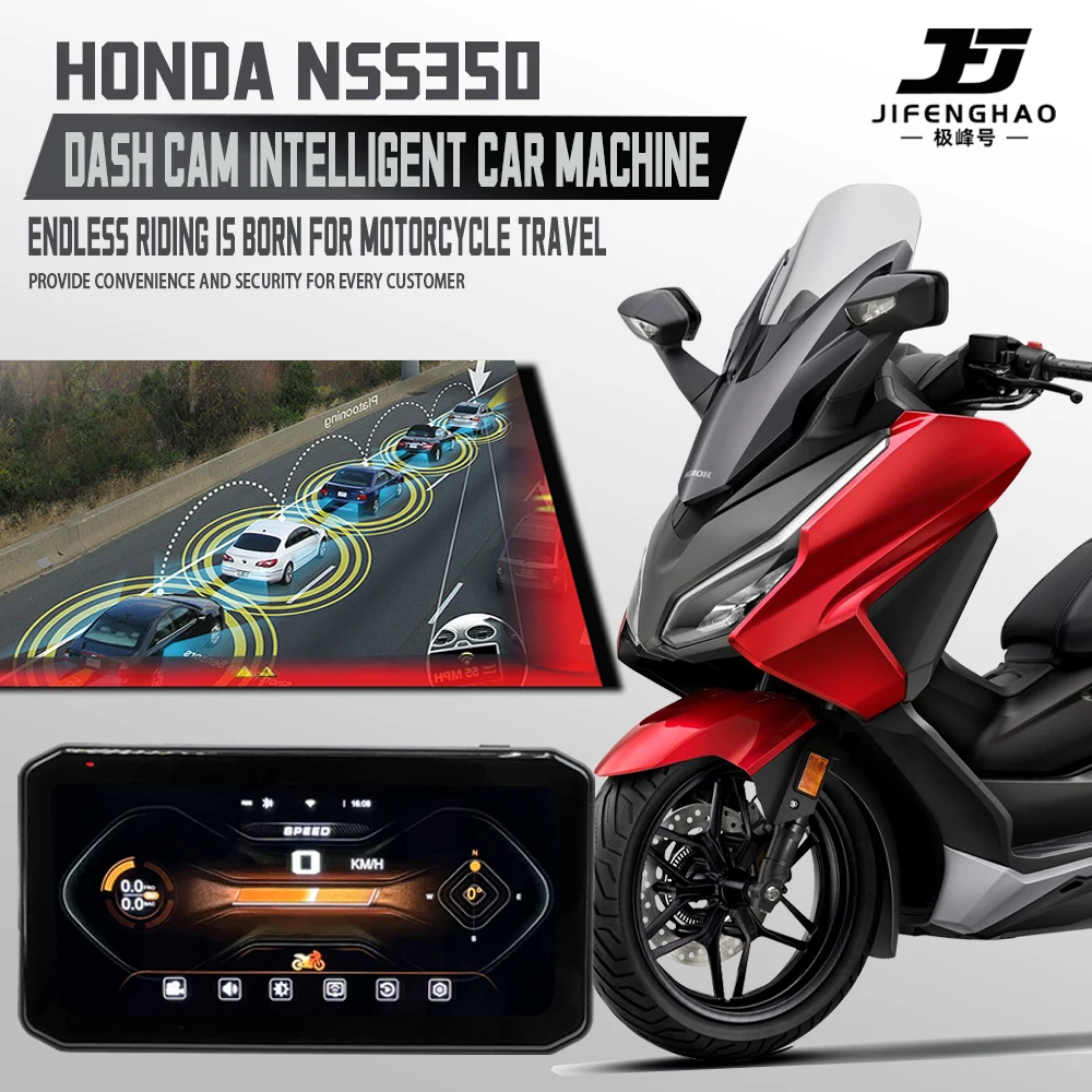 

Motorcycle Machine For HONDA FORZA 350 Waterproof Motorcycle Camera GPS Dash Cam Front And Rear Drive Video Recorder Black Box