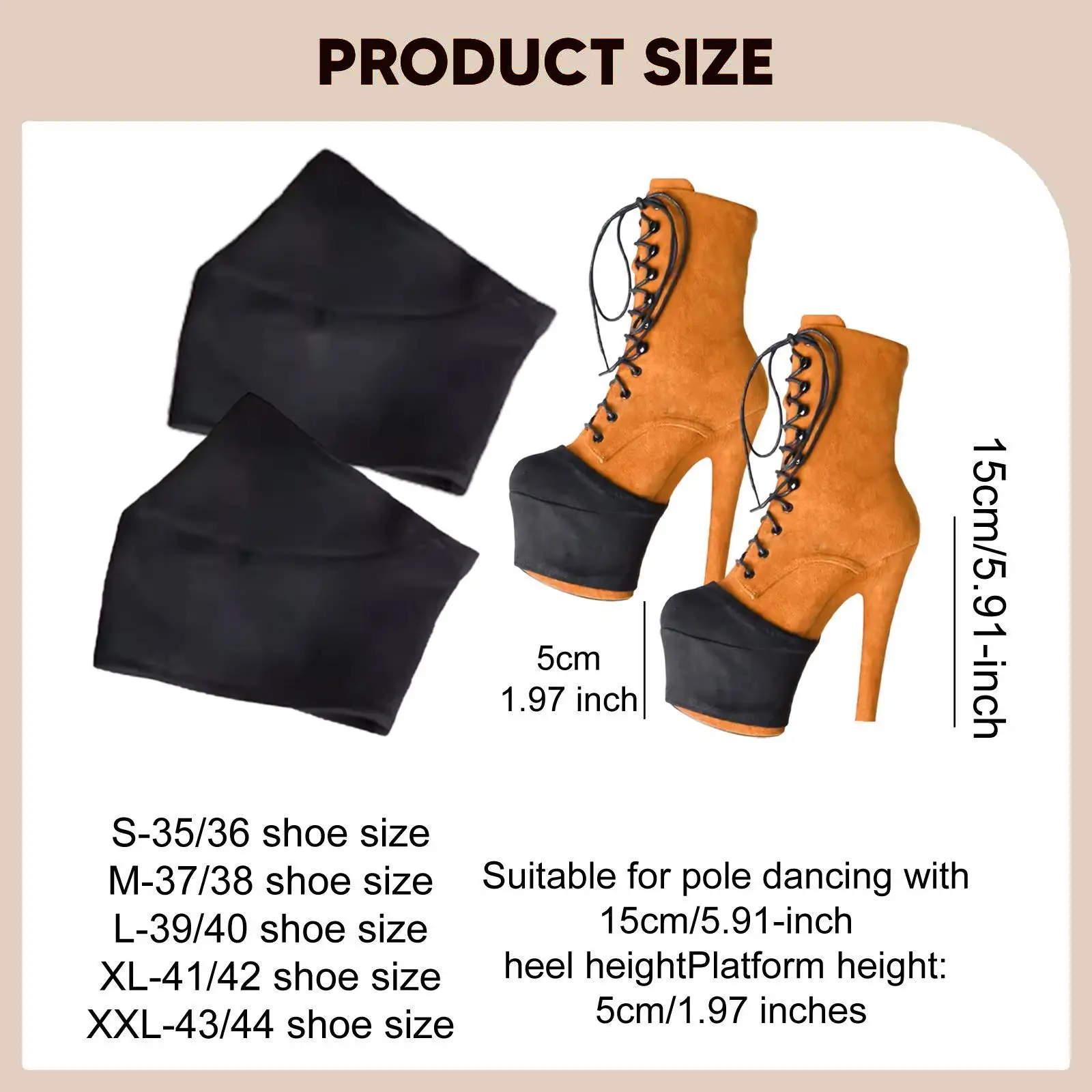 High Resistance Shoe and Boot Protectors Suede Sock Cover for Pole Dance Shoes Women Grip Sleeves for Studio Floor