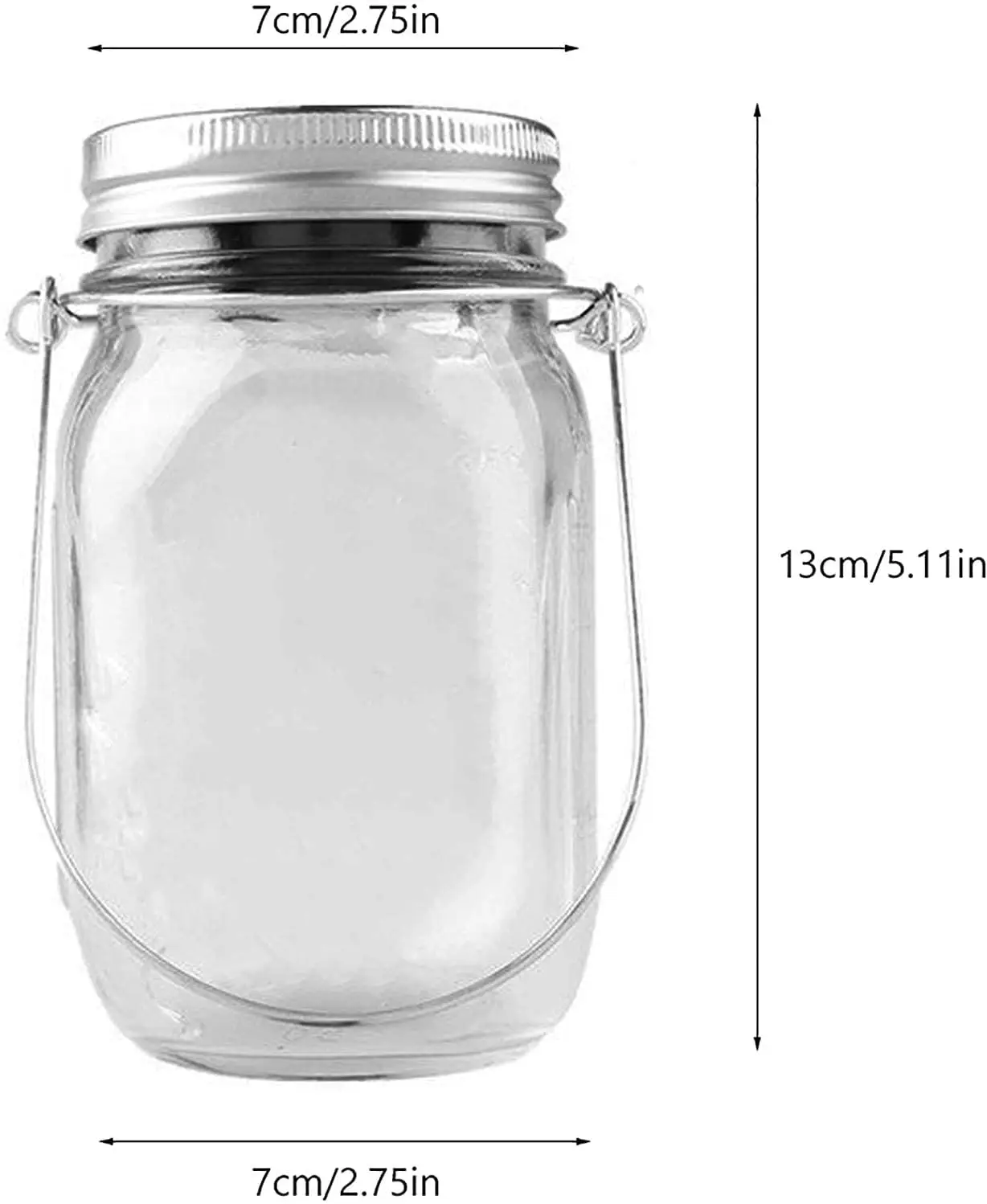 20 светодиодных подвесных гирлянд Mason Jar, уличный фонарь на солнечной батарее для внутреннего двора, сада и украшения газона