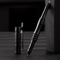 Stylo à bille de signature d'autodéfense multifonctionnel, DulPen en en métal, fournitures scolaires et de bureau, papeterie