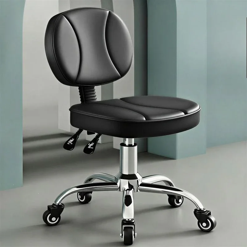 Beauty salon chair Beauty salon with backrest adjustable lifting universal wheel Beauty chair Nail art Home makeup Barber chair