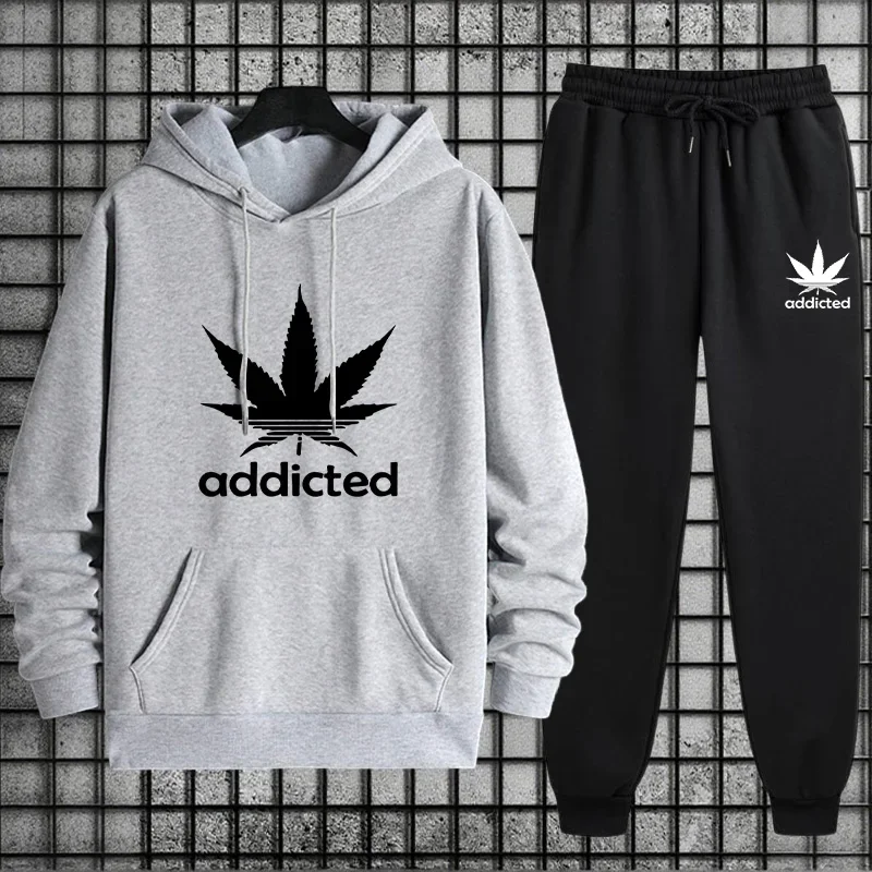Tracksuit for Men Hoodie + Sweatpants Urban Casual Fashion Sportswear Fall/winter Home Outdoor Comfort Warm Outfit Men's Clothes - view 2