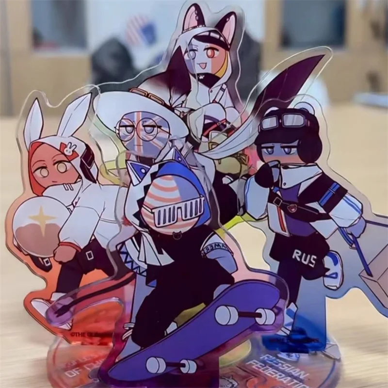 أنيمي البلد البشر كونتري بول اتحاد الجمهوريات الاشتراكية السوفياتية الاتحاد السوفياتي FR UK تأثيري حامل لوحة الاكريليك نموذج لسطح المكتب الملحقات عيد الهالوين عيد الميلاد #3