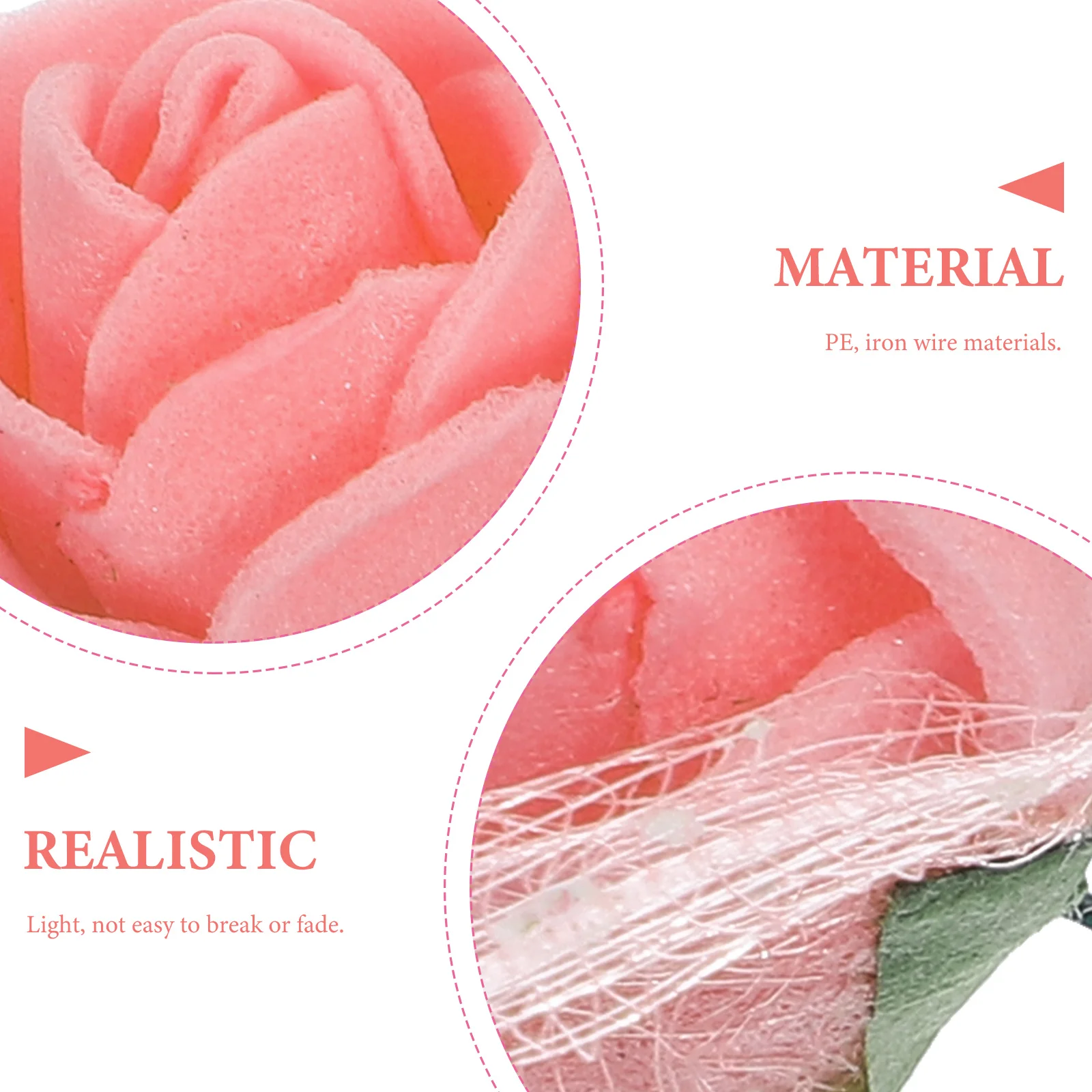 

144Pcs Mini Artificial Rose Flowers Stable Fake Rose Heads for Wedding Decorations Valentine DIY Craft Flower Wall Accents