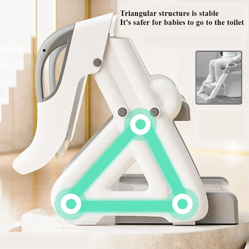 북유럽 어린이 스텝 변기 와셔, 휴대용 접이식 발 스툴, 미끄럼 방지 가구, 남아 및 여아용 계단 랙