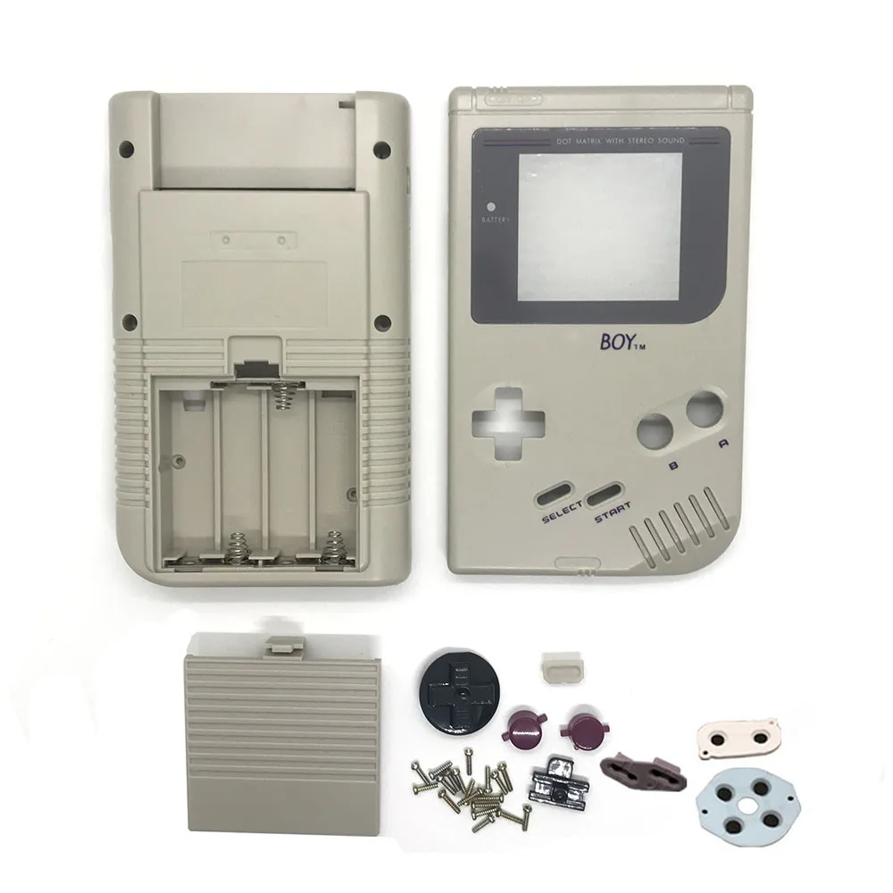 High Quality Classic Housing Shell Case For Gameboy GB Class Game Console Shell for GB GBO DMG With Buttons and Conductive pads