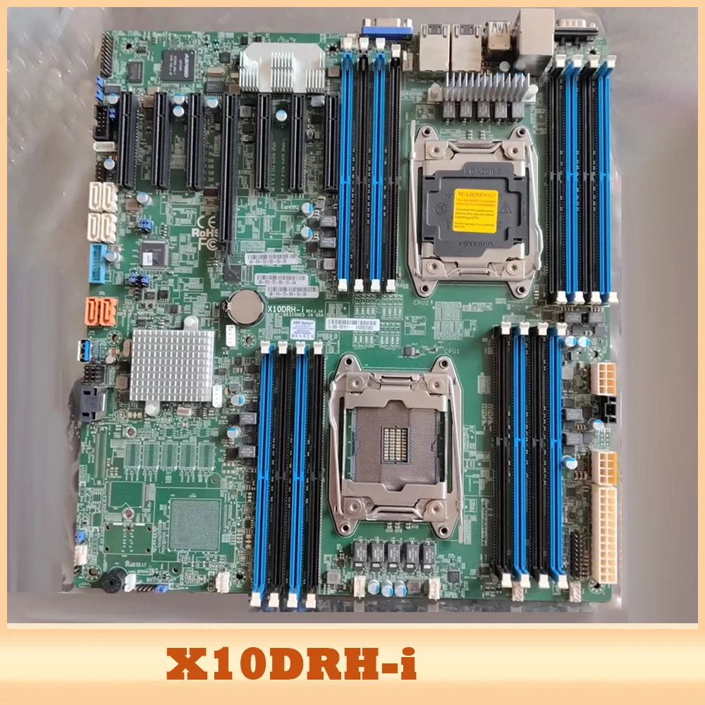 

X10DRH-i для серверной материнской платы Supermicro, двусторонний сервер E-ATX LGA2011 DDR4, поддержка C612 Xeon E5-2600 v3/v4 X10DRH