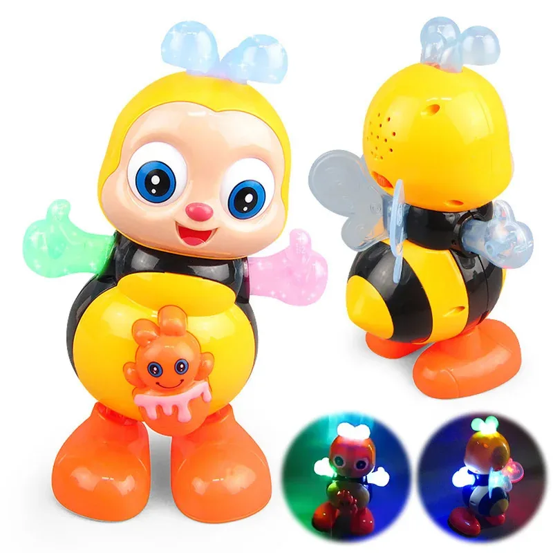 

Children Electronic Pets Music Toy Cartoon Electric Vocal Toy Bee Toys With Sound Flash Lighting Sing Dance for Girls Boys Gifts