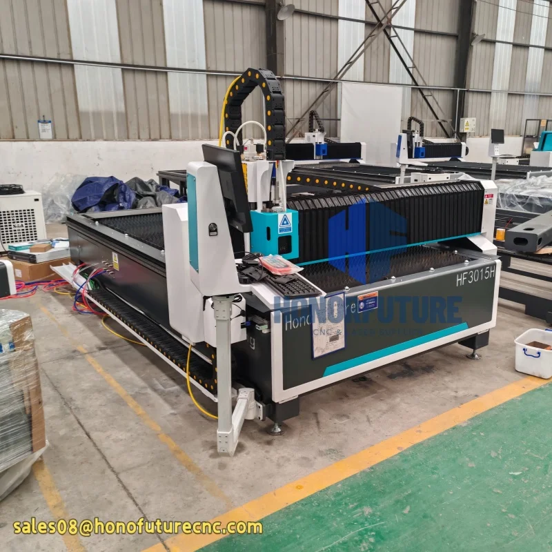 

Fiber Laser Cutting Machine HF3015H Metalworking Laser Cutter 1500W for Stainless Steel Carbon Steel Alum Mild Steel Cutting