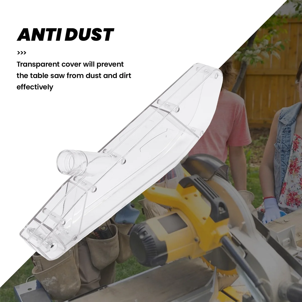 스탠드 테이블 톱 보호 커버, 먼지 방지 케이스, 투명 플라스틱 가드, 범용 디스펜싱 나이프, 10 인치