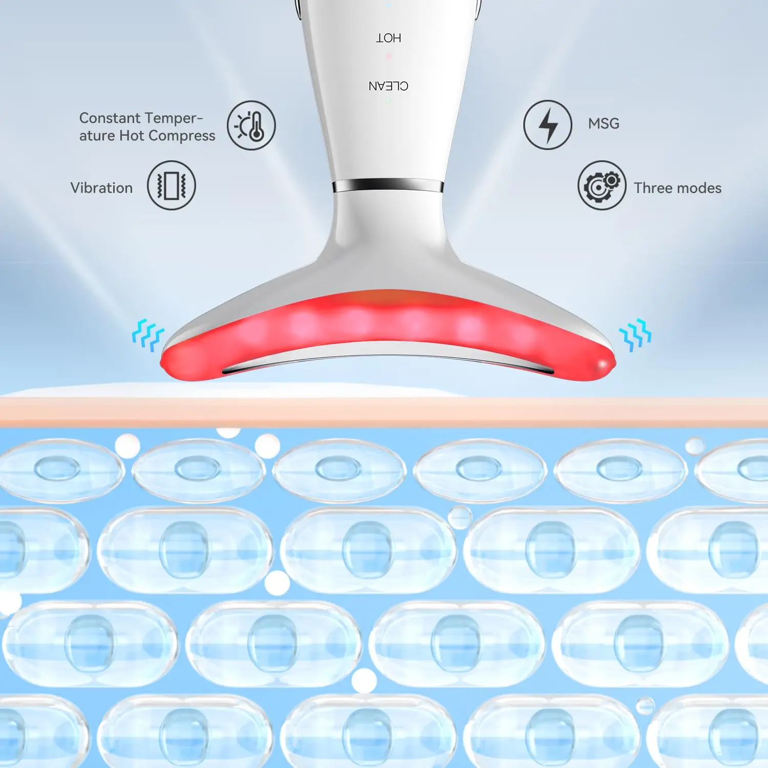 هدية عيد الميلاد EMS مكركرنت، جهاز محمول للرقبة مع وظائف التسخين والنبض، مضاد للتجاعيد والثبات، إعلان متعدد المستويات #5