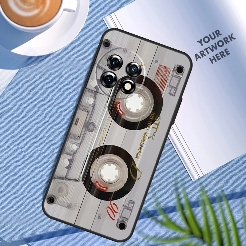 Vintage Cassette tape retro style Case For OnePlus Nord N200 N100 Nord 3 2T CE 2 Lite OnePlus 12 11 10 Pro 10T 10R 12R Cover