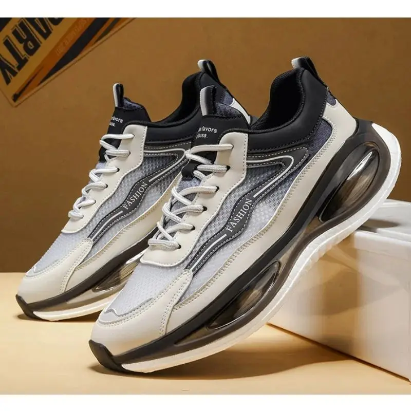 

Men's Winter Versatile Casual Running Shoes Teenagers Fashionable Air-Cushioned Shock-Absorbing Anti-Slip Soft-Sole Sneakers