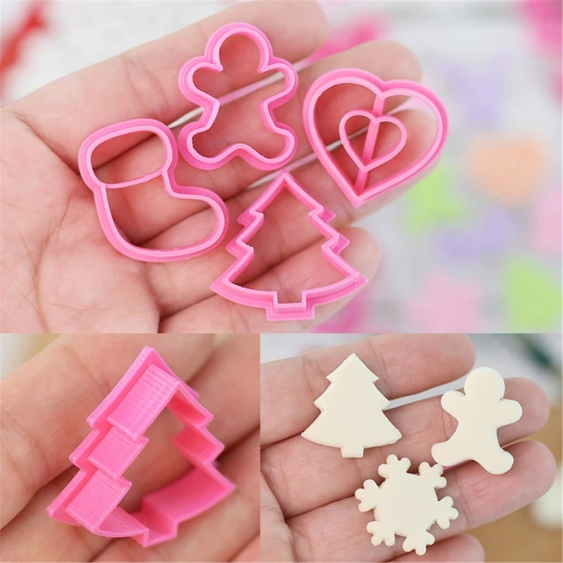 22 Pack Cookie Molds Cookie Cutters Christmas Biscuits Stamps Multi Shapes Biscuit Cutter PP Material Kitchen Baking Accessories