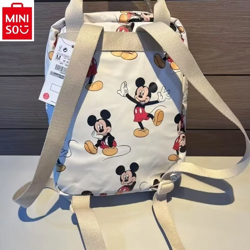 2025 Fashion New High Quality PU Large Capacity Backpack for Women, Cute Cartoon Mickey Versatile Backpack