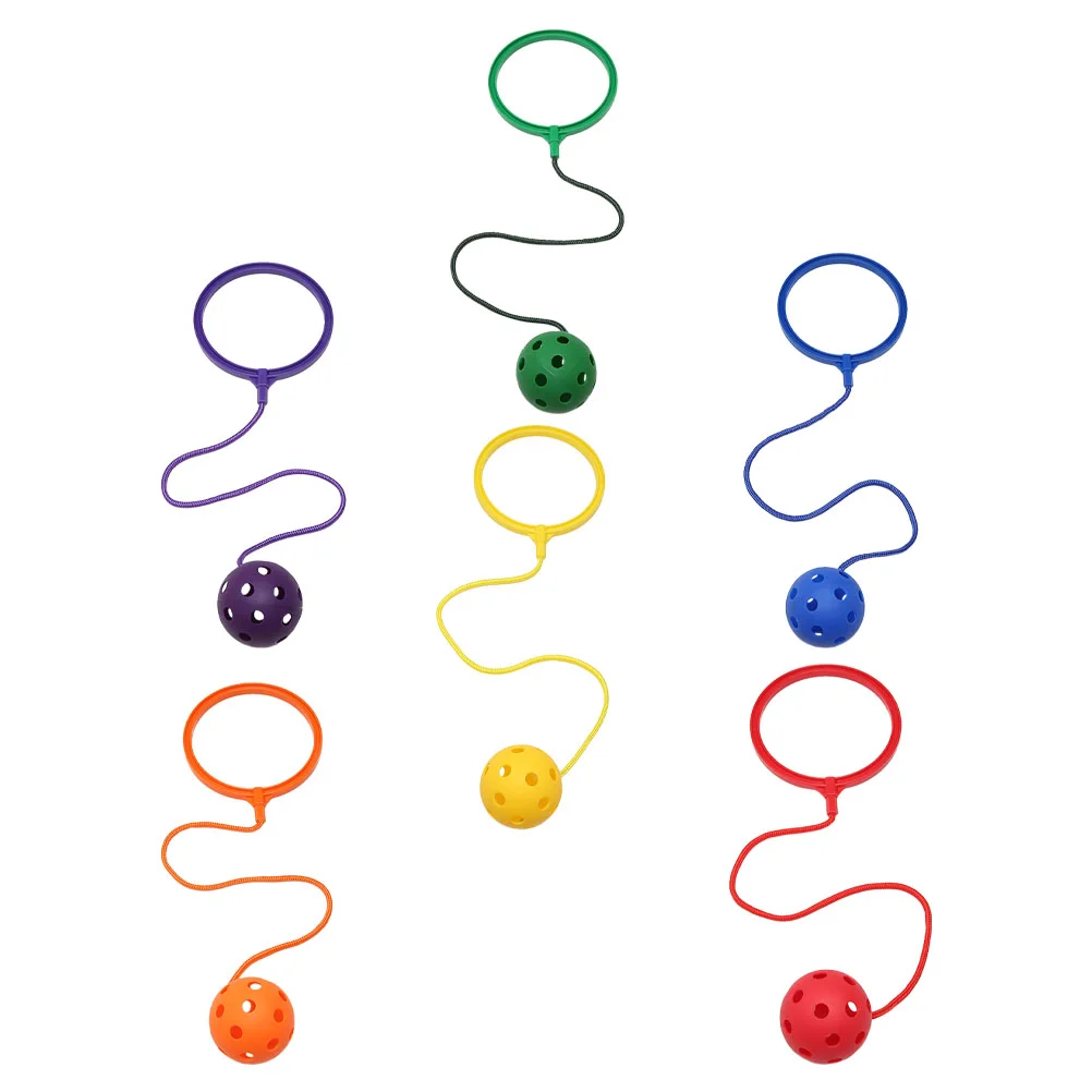 6 Pcs Bouncing Ball Outdoor Skipping Plaything It Ankle Toy Children’s Toys Twerking Balls Jumping Ring