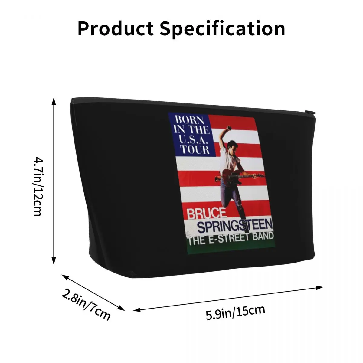 Rituali nel mondo del ritmo Springsteen per le donne Borse per cosmetici Borsa da viaggio per articoli da toeletta Organizer Scatola per kit Dopp