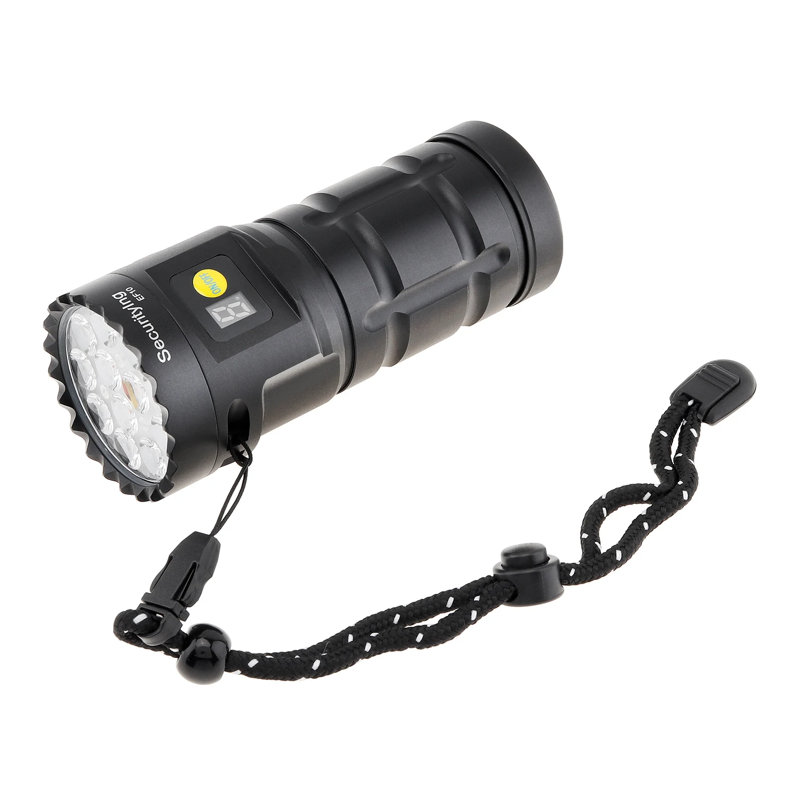 

SecurityIng EF10 5500 Lumens IPX6 Rechargeable EDC Flashlight for Outdoor / Camping / Night Climbing with Power Indicator