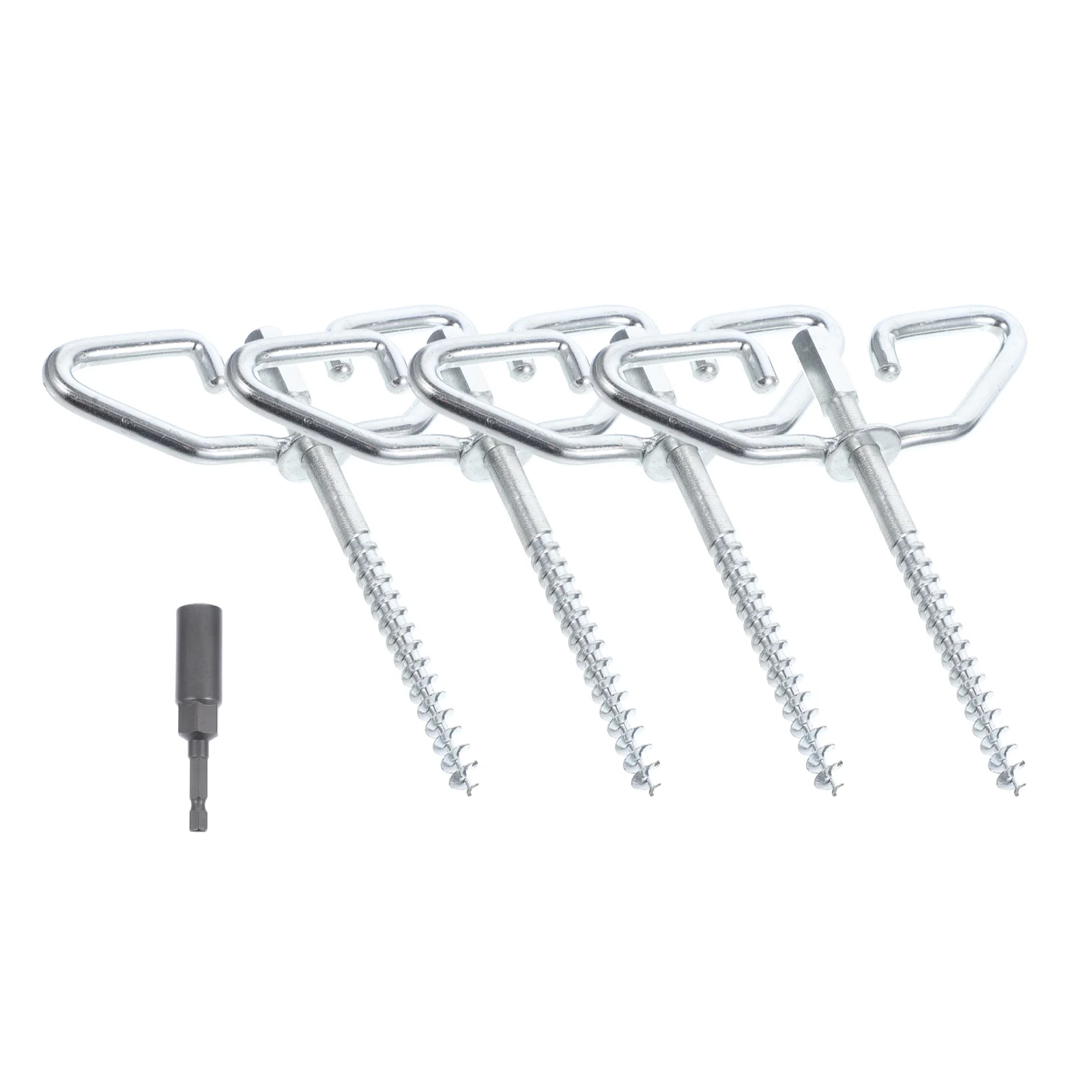 

Outdoor Snow Anchor Ice Shelter Fishing Small Tent Rubber Equipment Stakes Steel