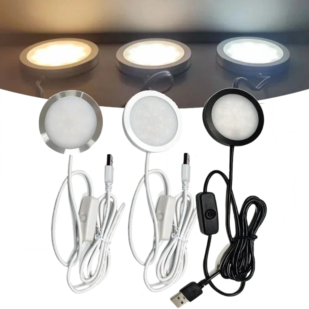 

Kitchen Under Cabinet LED Light Display Case Shelf Caravan Camper Interior Closet Light DC 5V 3W USB Led Light Night Lamp