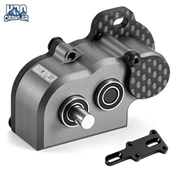 48Pitch Ultralight Portal Transmission Tiny Gearbox with Slipper Pad for 1/10 LCG Chassis Cheater Rigs Capra SCX10 III AR45 Axle