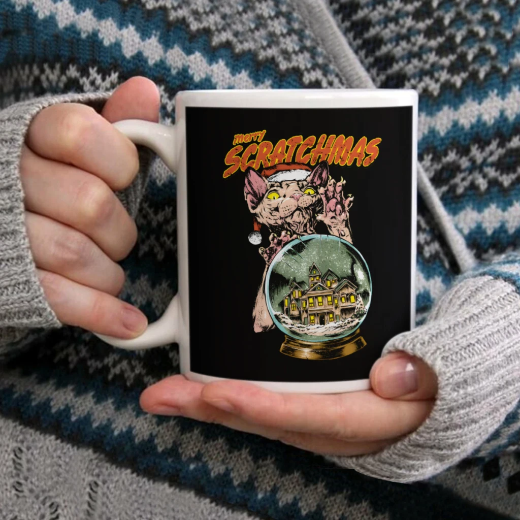 

Merry ScratchmasCoffee Mug Tea Cup 11oz Coffee Cup Funny Birthday Ceramic Mug Personalized Cup