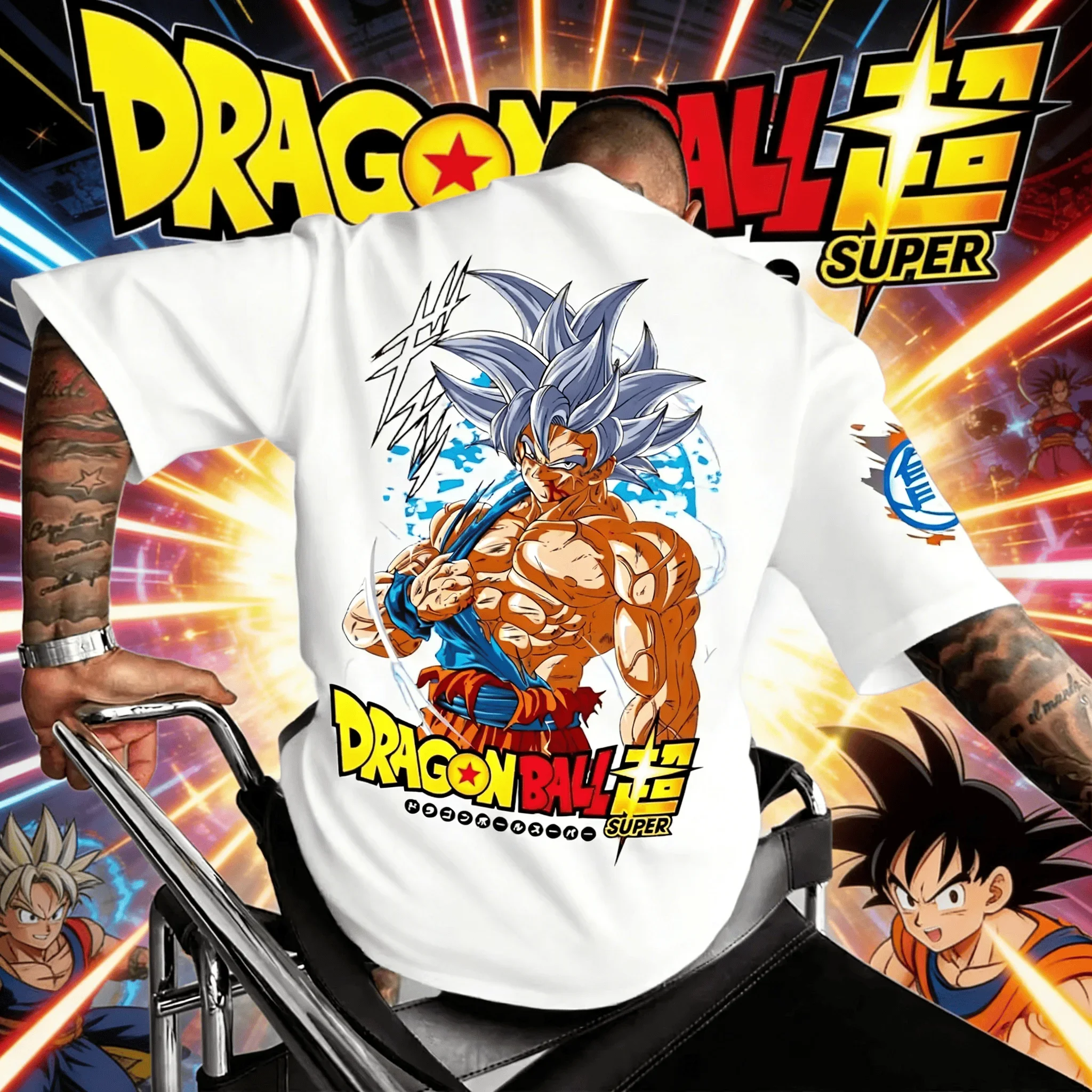 

Dragon Ball Ultra Instinct Goku T-Shirt 2026 Cotton Men's Oversize Tee Anime Print Short Sleeve Unisex Casual Street Fashion Top