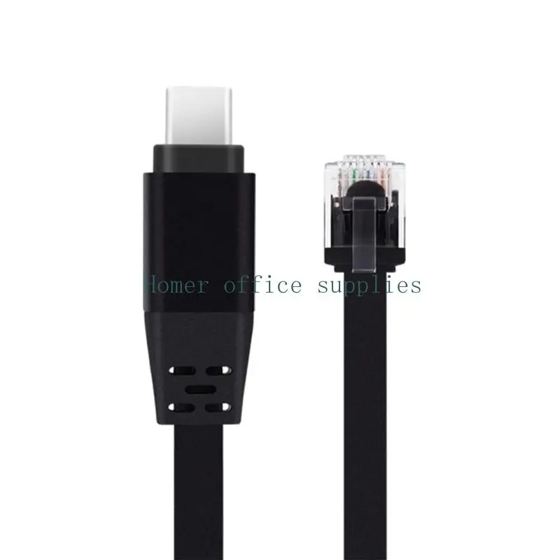 

K43B TEP Material USB C To RJ45 lan Networking Cable Converter Fast Stable Connection