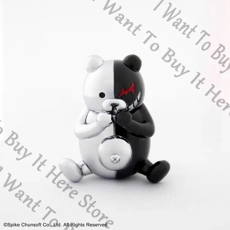 

Anime Danganronpa Monokuma Cosplay Cartoon Metal Garage Kits Ornament Miniature Figurine Accessory Figures Model Ambitus Gift