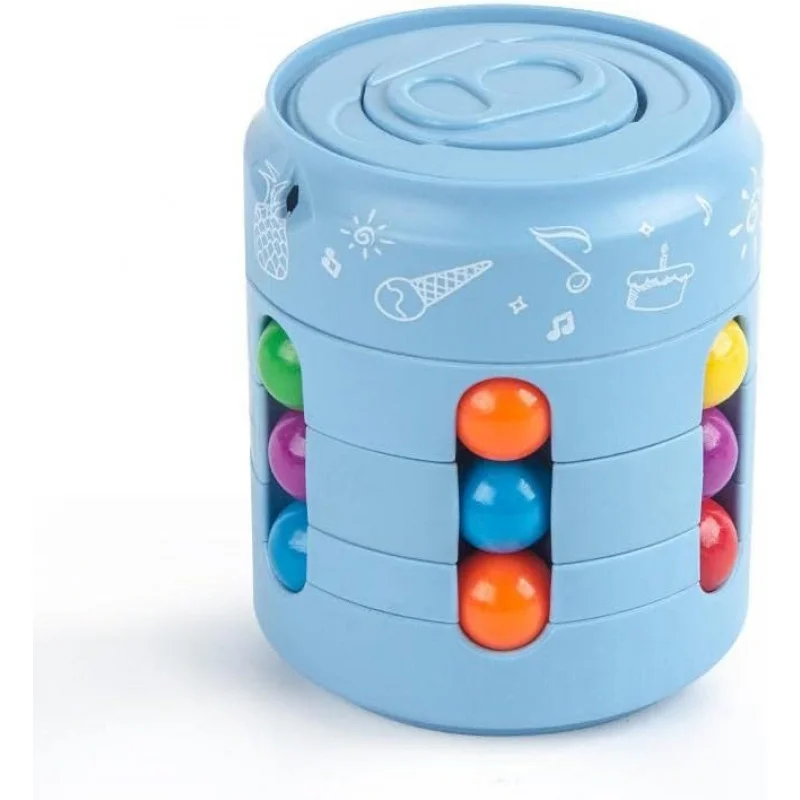 Conjunto de brinquedos giratórios de cubo de inquietação, brinquedos de inquietação de TDAH de ideia, girador adulto para terapia de alívio de ansiedade