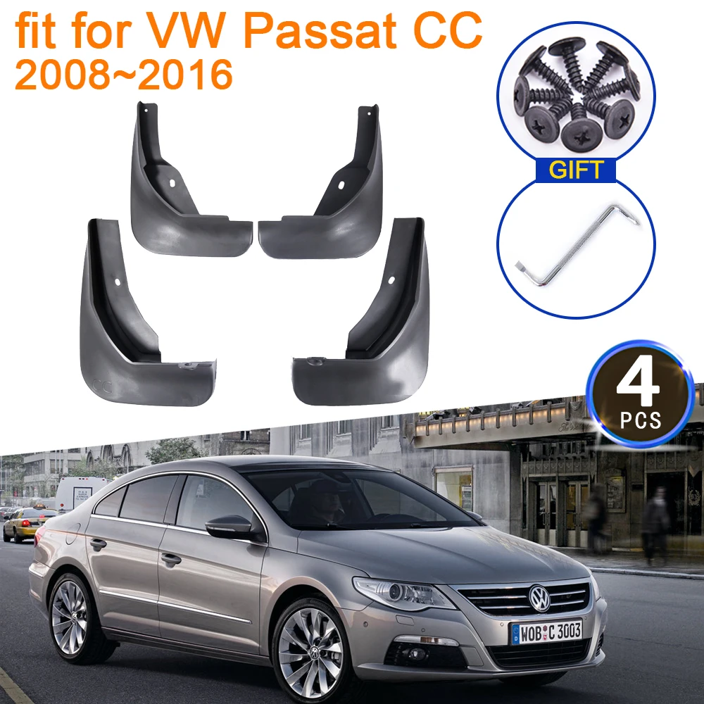 4x for Volkswagen VW Passat CC 2008 2009 2010 2011 2012 2013 2014 2015 2016 Mud Flaps Splash MudGuards Fender Guard Accessories