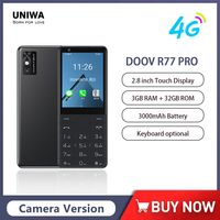 DOOV R77 Pro 4G Mobile Phone Smart Touch Screen 2.8 Inch 3GB+32GB SmartPhone Android 5MP Camera Whatsapp Russian Hebrew keyboard