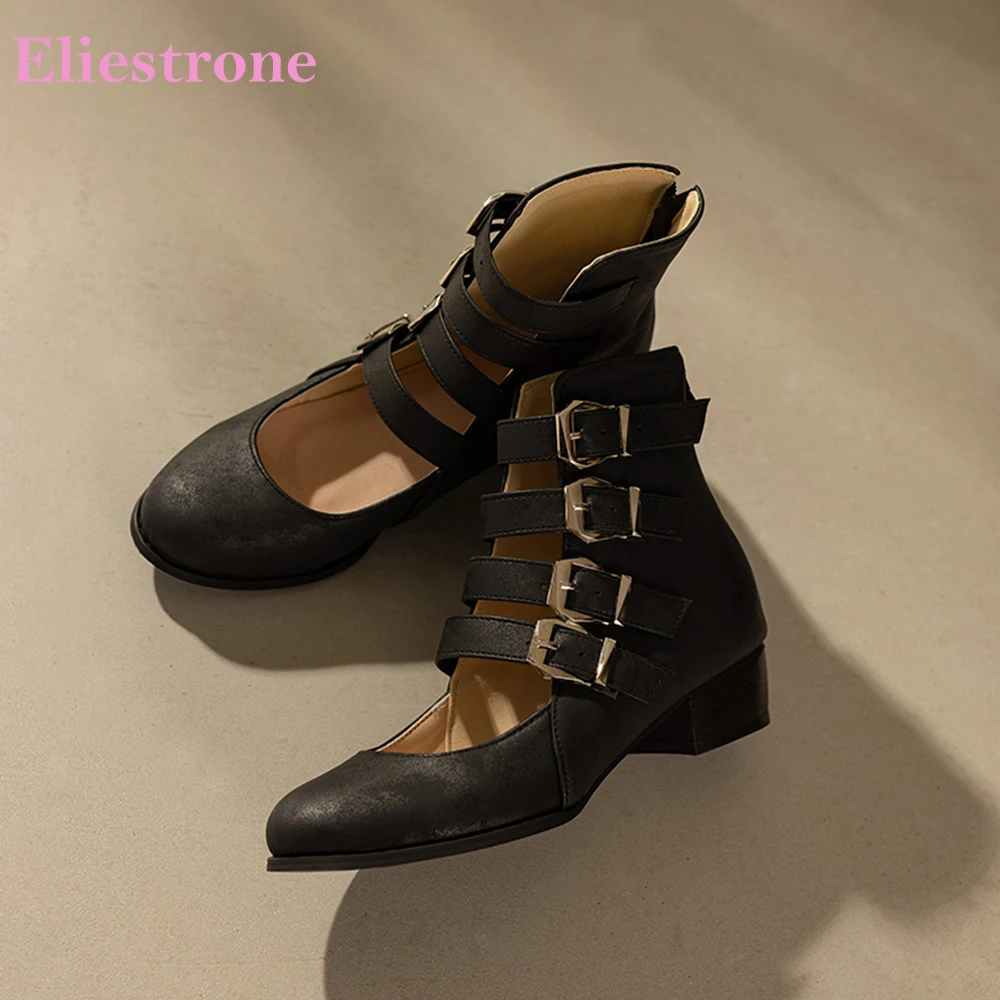 

2026 Comfortable Black Women Pumps Round Toe Low Chunky Lady Casual Shoes Oversize Plus Big Size 12 42 47 Marry Janes