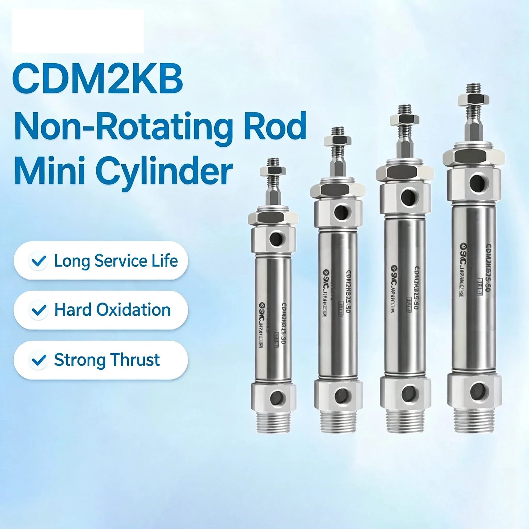 Cylinder 20-40*50-300MM Stainless Steel Material Is Not Easy To Rust Pneumatic Cylinder CDM2KB Mini Hexagonal Anti Rotation