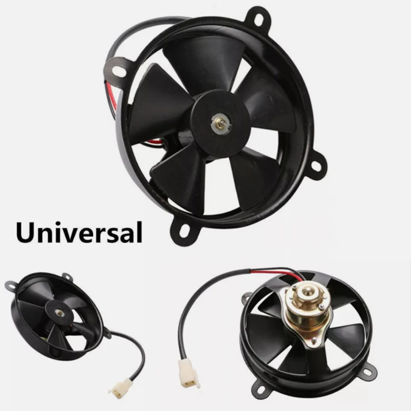 Universal Motorcycle Radiator Cooling Fan Oil Cooler Water Cooler Electric Fan For All Dirt Bike Motocross ATV