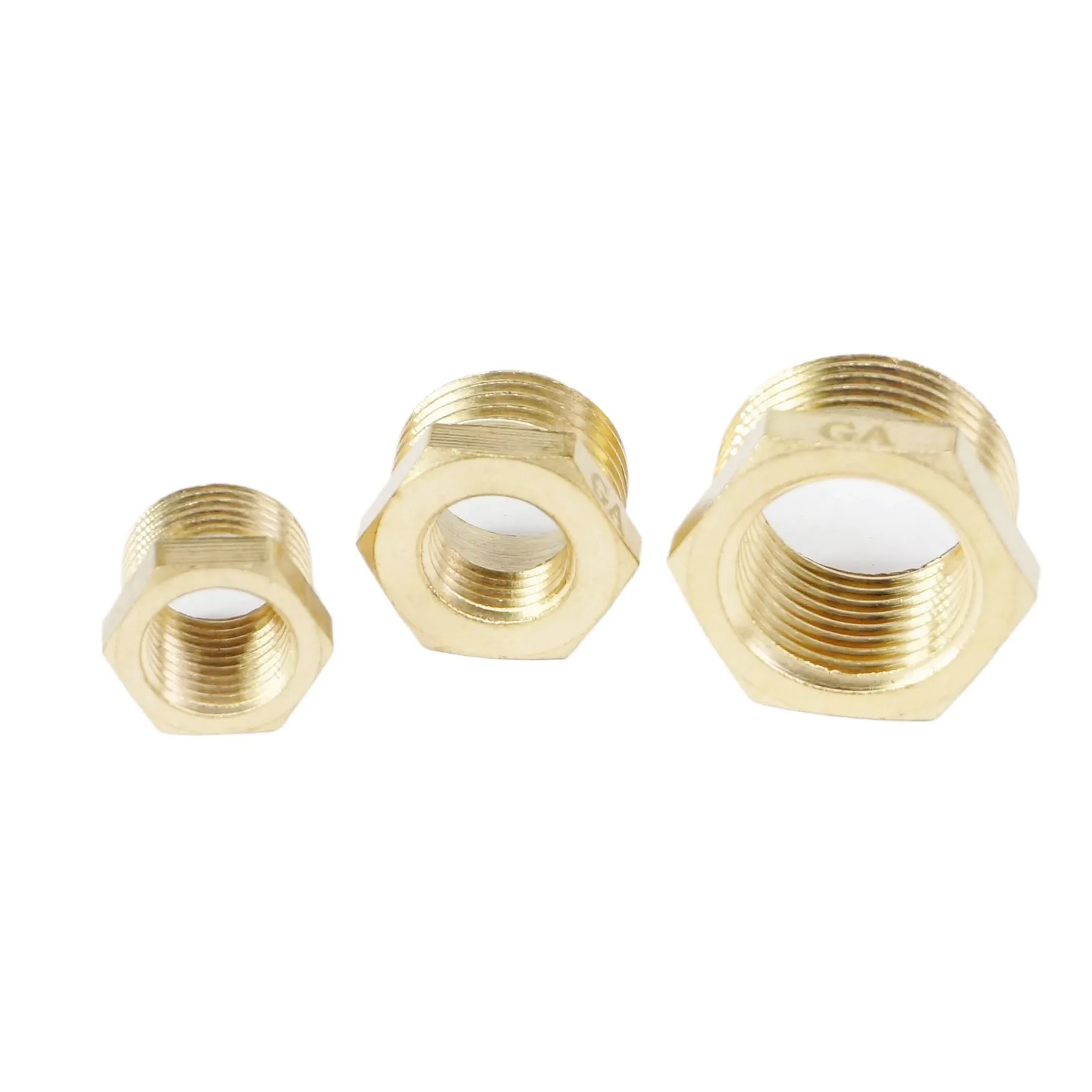 

(2) Female -Male BSP Metric Thraed Brass Reducer Reducing Adapter Fitting Gas Water Fuel Pressure Gauge