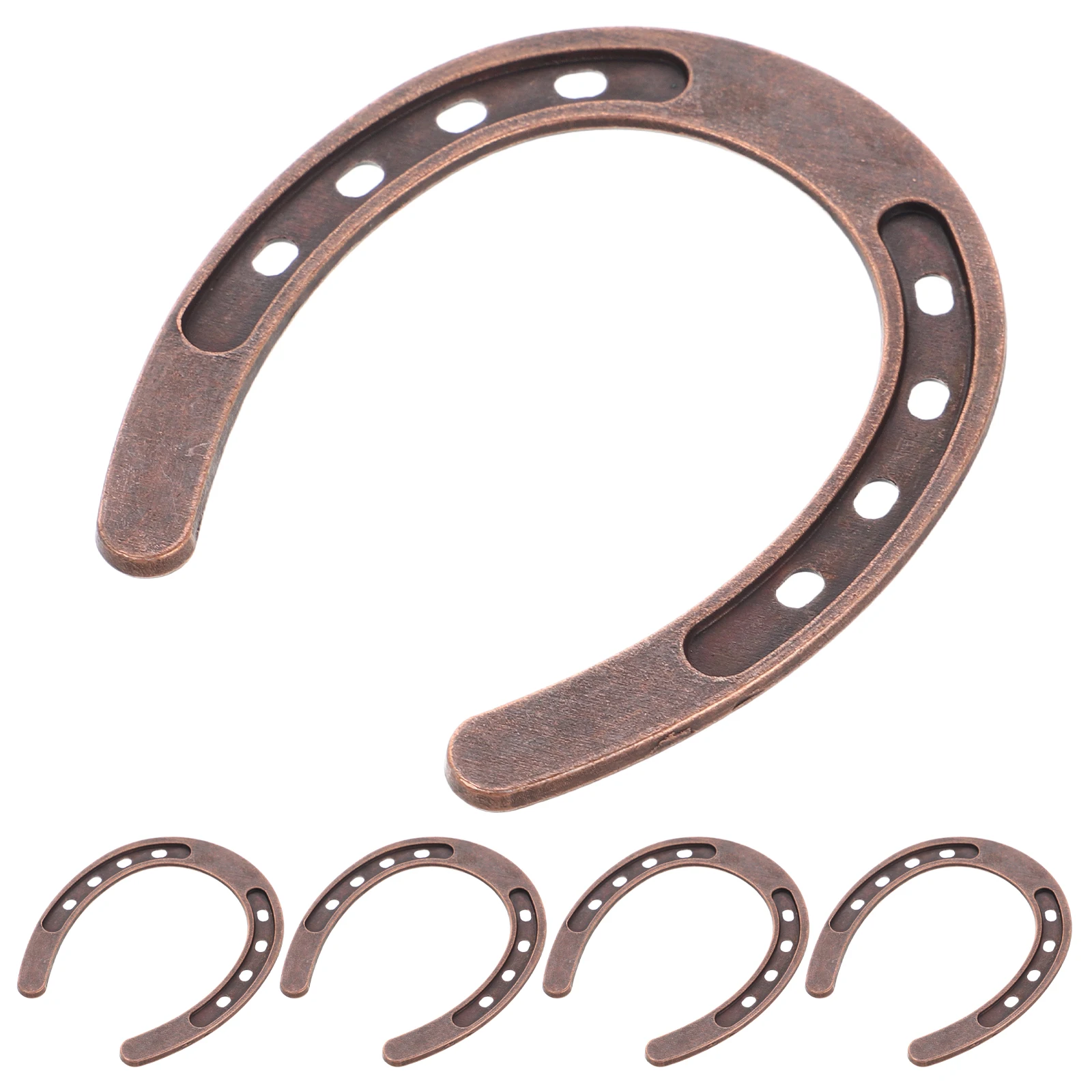 

6Pcs Metal Horseshoe Hanging Ornaments Vintage Cast Iron Christmas Tree Decoration Lucky Holiday Decor Rustic Wall Charm