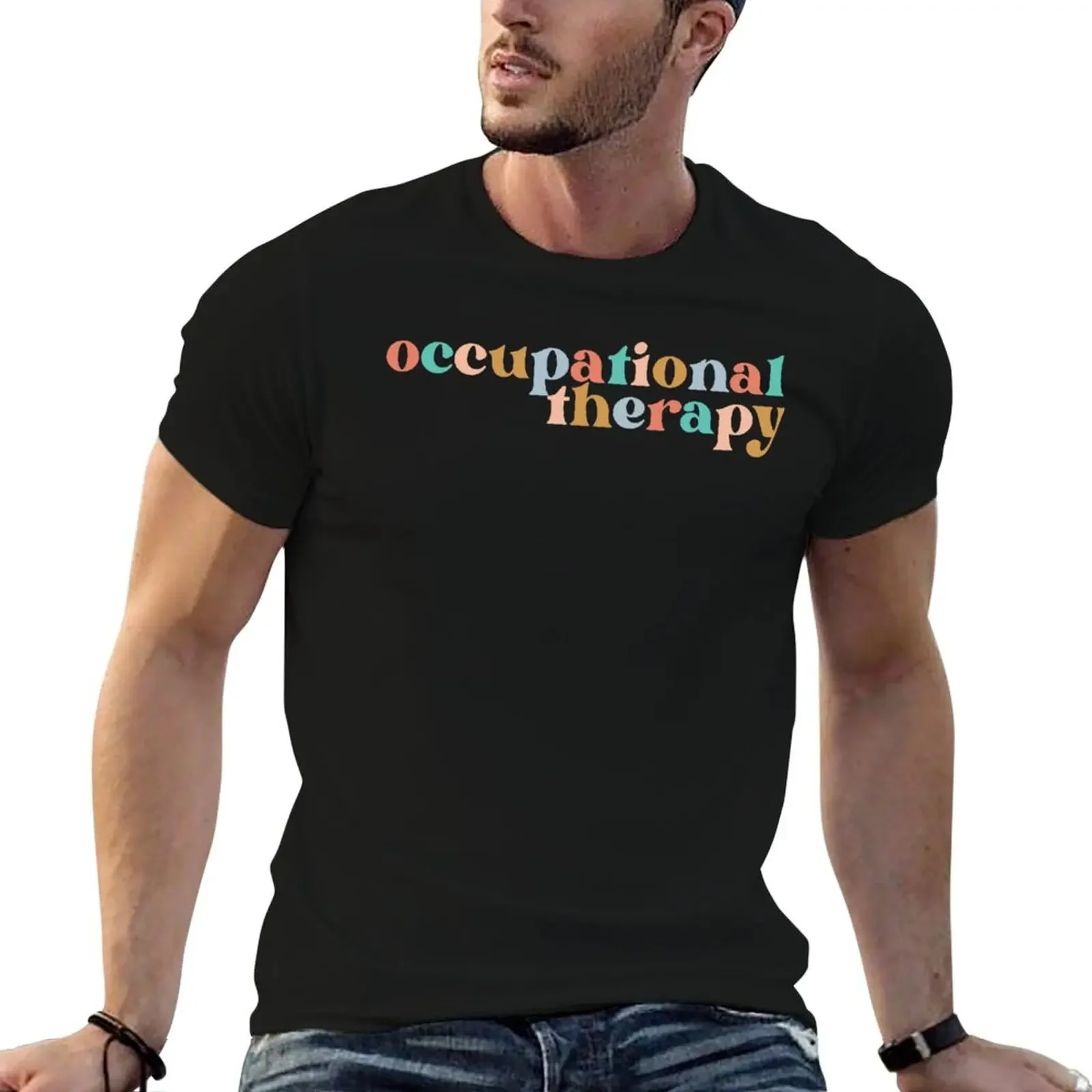 

Occupational Therapy T-Shirt blue archive graphic t shirts croswit shirt man mens t shirt