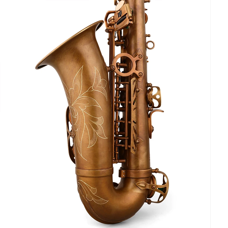 ALEX AAS-210NL brass Bare copper paint surface Good Quality High Grade Alto Saxophone for Students Factory Price Case